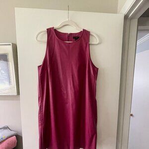 J. Crew faux leather dress